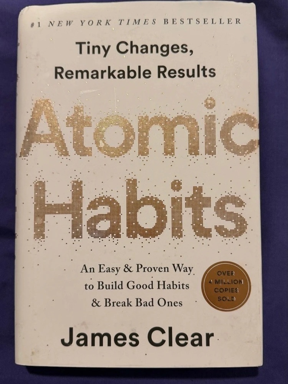 Avery Atomic Habits Hardcover Book Cream